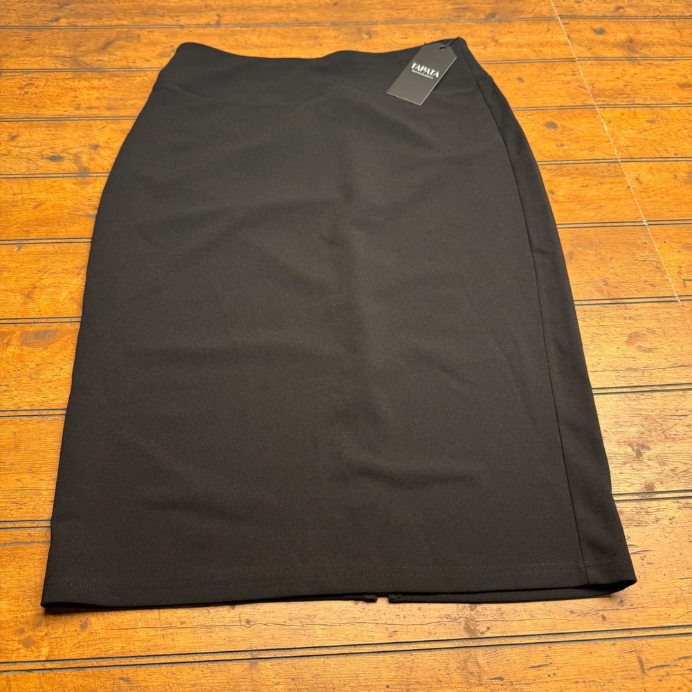 TAPATA Black Pencil Skirt Work Life Balance Business Professional Women's Size L